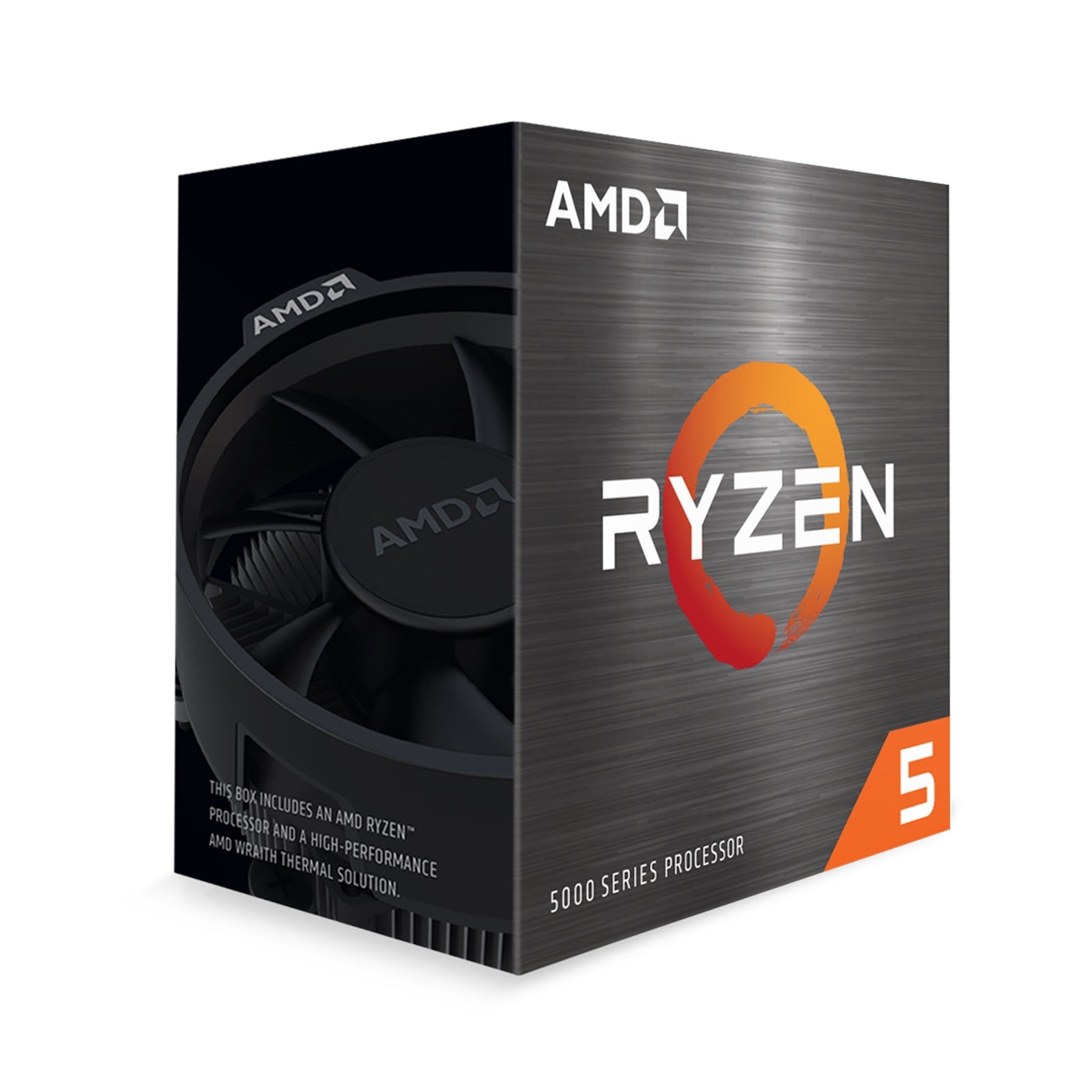 AMD Ryzen 5 5500 CPU with Wraith Stealth Cooler, AM4, 3.6GHz (4.2 Turbo), 6-Core, 65W, 19MB Cache, 7nm, 5th Gen, No Graphics