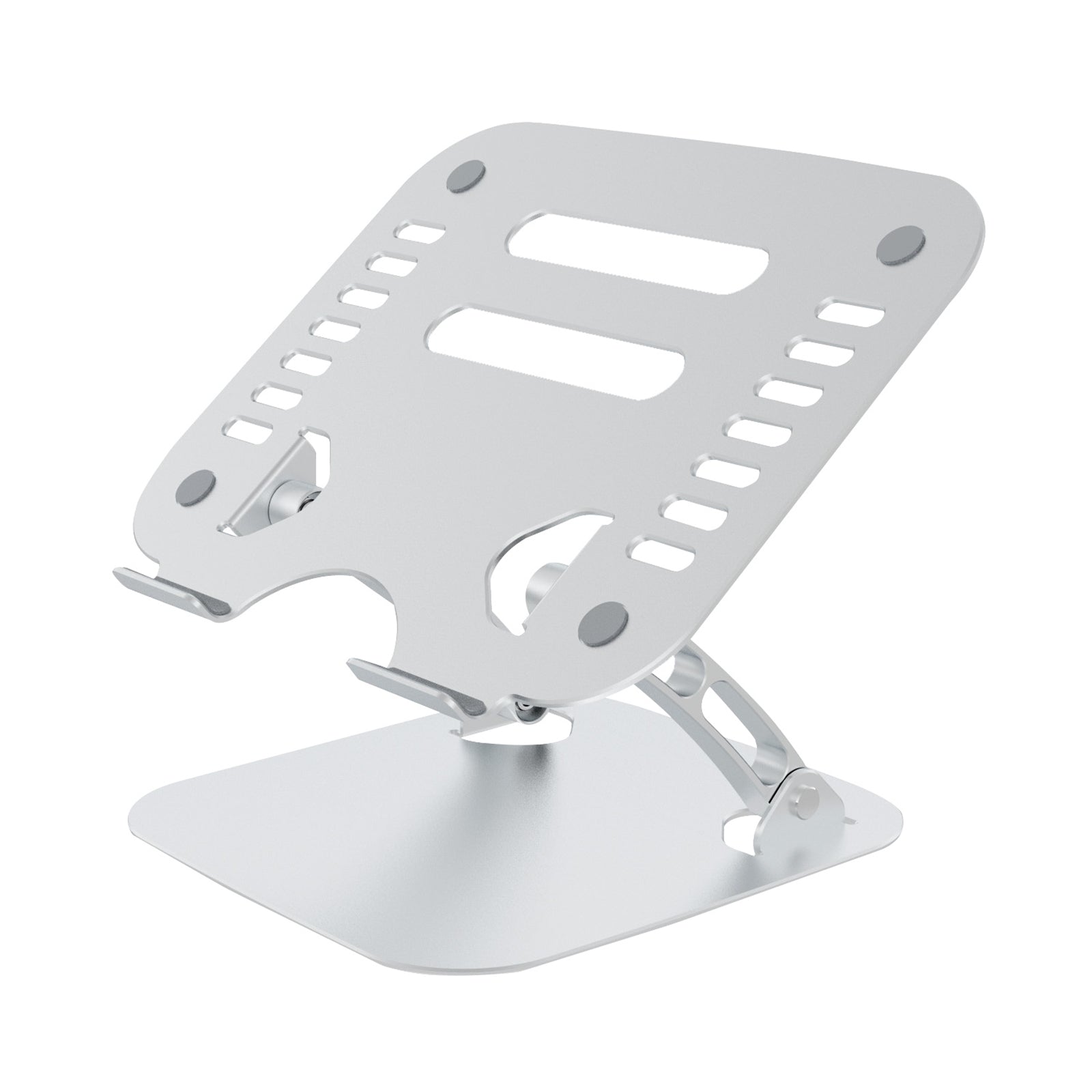 Prevo Aluminium Alloy Laptop Stand, Fit Devices from 11 to 17 Inches, Non-Slip Silicone, Height and Angle Adjustable