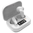 Prevo Q2 TWS Earbuds, Bluetooth 5.1, Automatic Pairing, Touch Control Feature with Digital LED Display Wireless Charging Case, Android, IOS and Windows Compatible, White