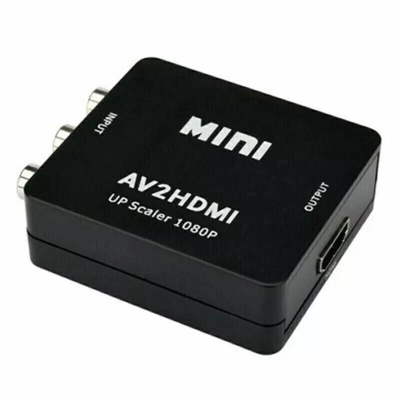 AV to HDMI 1080P RCA CVBS Composite Video Audio Converter Mini Adapter AV2HDMI