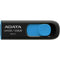 Adata UV128 128GB USB 3.2 Gen 1 Flash Drive, Capless Design, Black/Blue