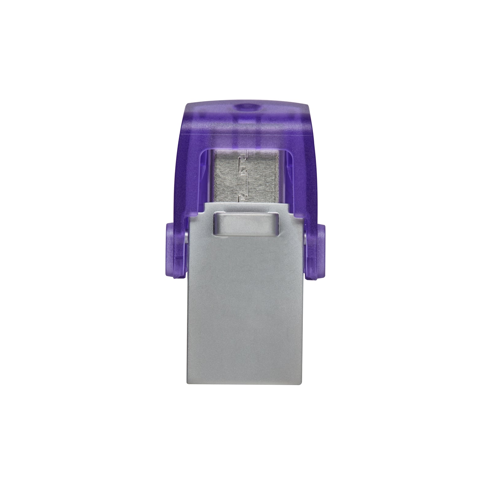 Kingston DataTraveler microDuo 3C 256GB OTG Dual USB-A to USB-C USB 3.2 Gen 1 Flash Drive, Purple