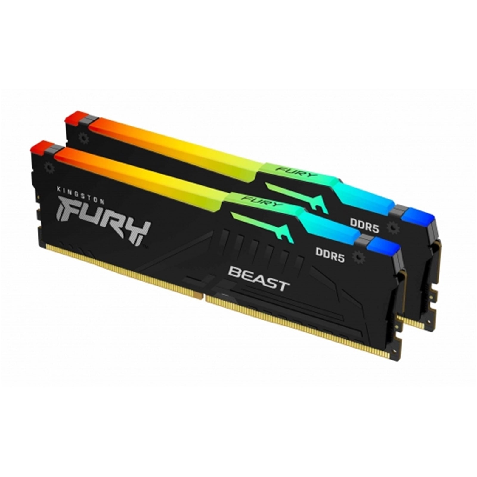 Kingston FURY Beast (KF552C40BB2AK2-64) 64GB (32GB x2) System Memory, 5200MT/s, DDR5, CL40, DIMM, RGB, Black