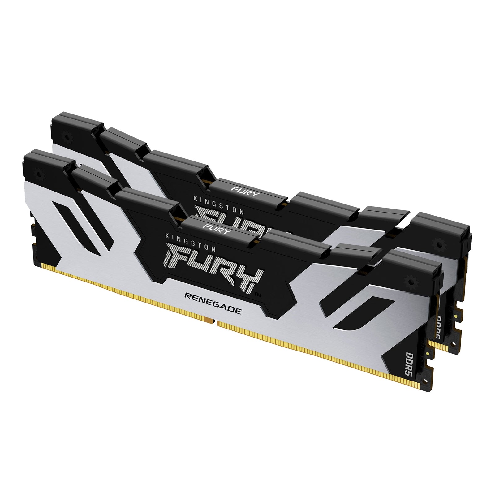 Kingston FURY Renegade KF564C32RSK2-32 32GB System Memory, DDR5, (2x16GB)  DIMM, 288-pin, 6400 MHz / PC5-51200, CL32, 1.4 V, unbuffered, Silver