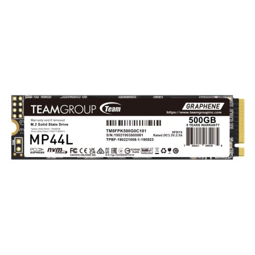Team Group MP44L M.2 2280 500GB PCIe 4.0 x4 with NVMe 1.4 Internal SSD