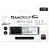 Team MP33 (TM8FP6512G0C101) 512GB NVMe SSD, M.2 Interface, PCIe Gen3, 2280, Read 1600MB/s, Write 1000MB/s, 3 Year Warranty
