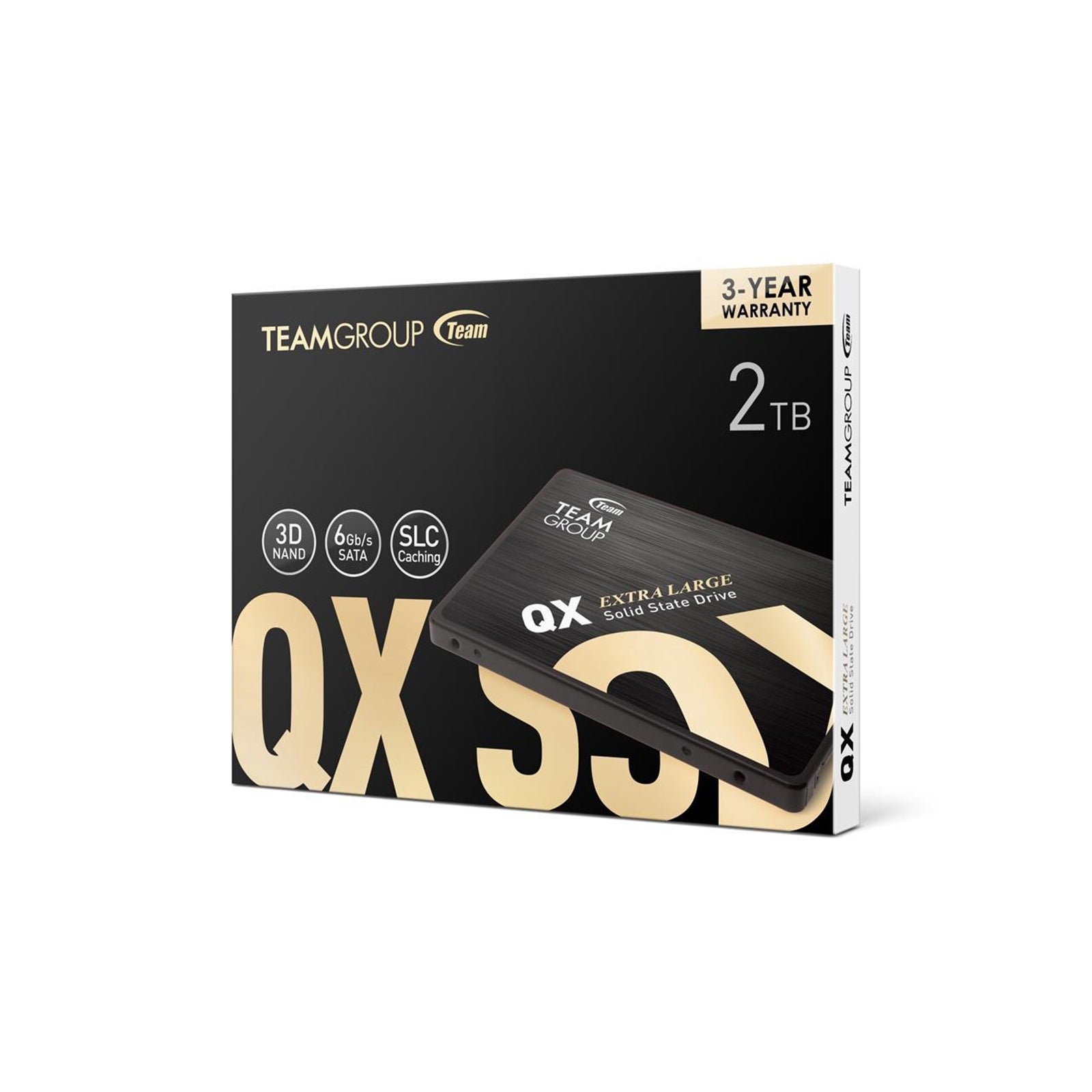 Team QX2 (T253X7002T0C101) 2TB 2.5 Inch SSD, Sata 3 Interface, Read 560MB/s, Write 550MB/s, 3 Year Warranty