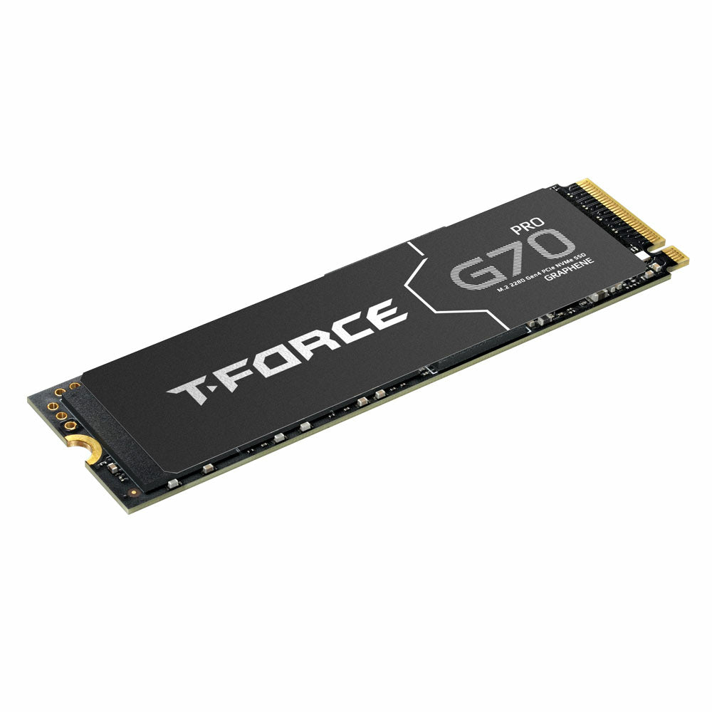 Team 1TB T-Force G70 Pro M.2 NVMe Gen4 SSD, M.2 2280, PCIe4, 3D NAND, R/W 7400/5500 MB/s, Graphene Heatsink