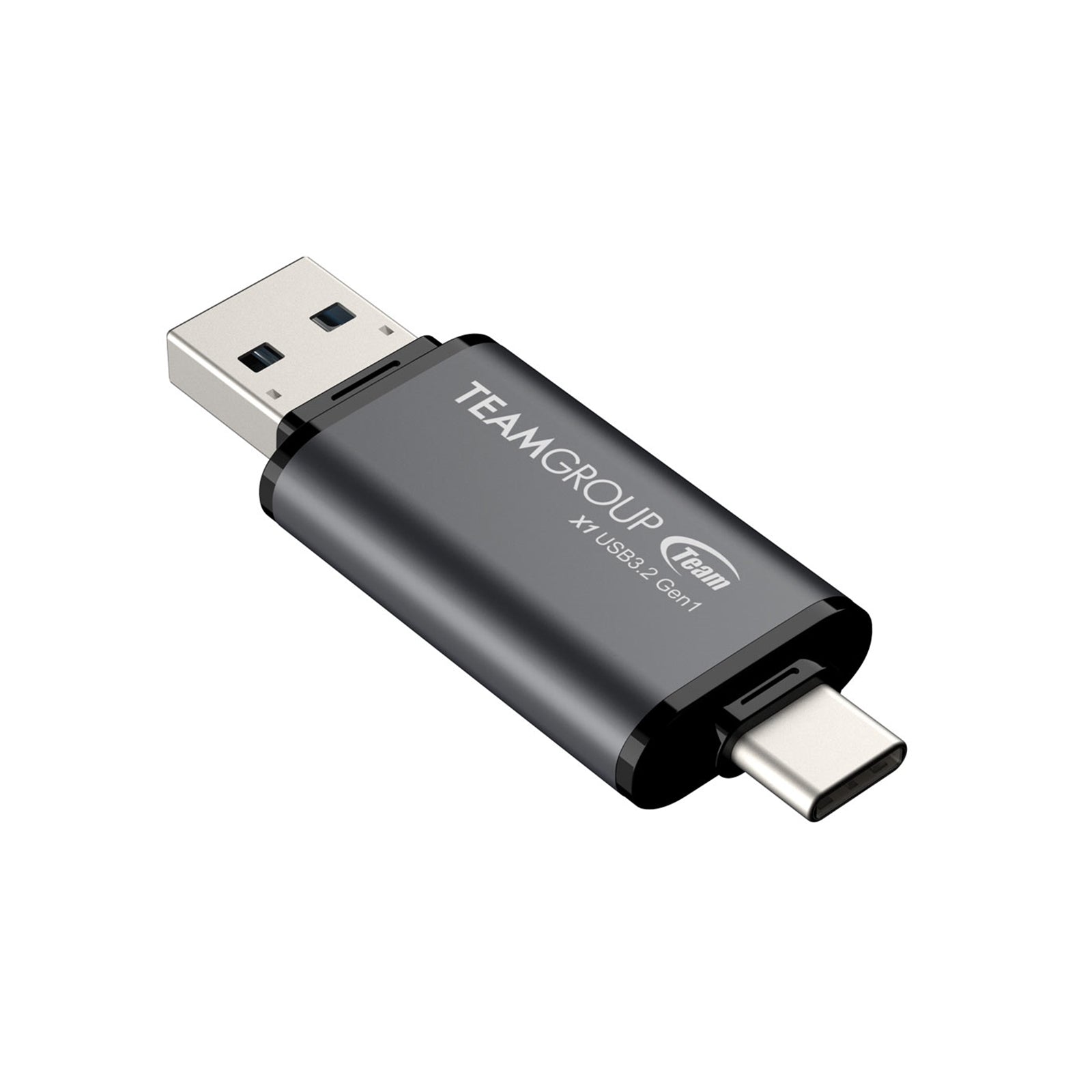Team TX1364GC01 2 in 1 Dual OTG 64GB Flash Drive, X1 USB 3.2 Gen1, Type C & A, Plug and Play
