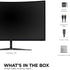 Viewsonic Omni VX3218C-2K 32 Inch Curved Gaming Monitor, QHD, 165Hz, Freesync, 2xHDMI, DisplayPort, 1ms VESA, Speakers