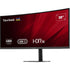ViewSonic VA3820C 38-inch ultrawide curved monitor with USB-C, HDMI, DisplayPort, speakers, height adjustment, and black finish.