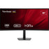 ViewSonic VA3820C 38-inch ultra-wide curved monitor with USB-C, HDMI, DisplayPort, speakers, and height adjustment in black.