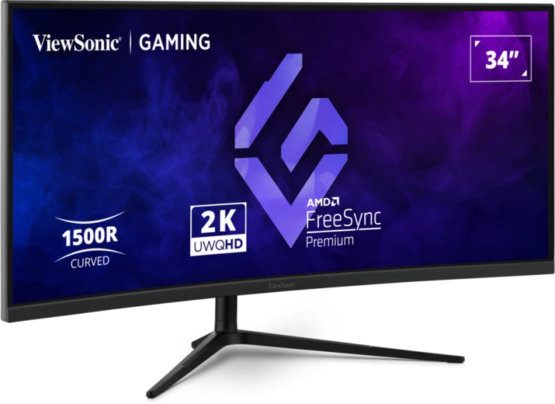 Viewsonic VX3418C-2K computer monitor 86.4 cm (34") 3440 x 1440 pixels UltraWide 180Hz Quad HD Black
