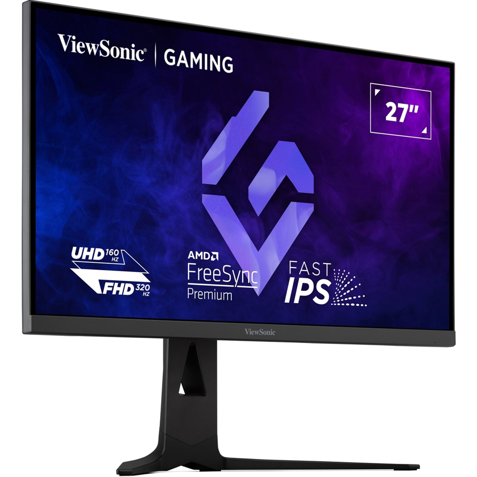 Viewsonic XG275D1-4K  27 Inch Dual Mode 4K IPS Gaming Monitor, 0.5ms, 160Hz, HDMI, DisplayPort, Freesync, Height Adjustable, Swivel, Speakers, VESA