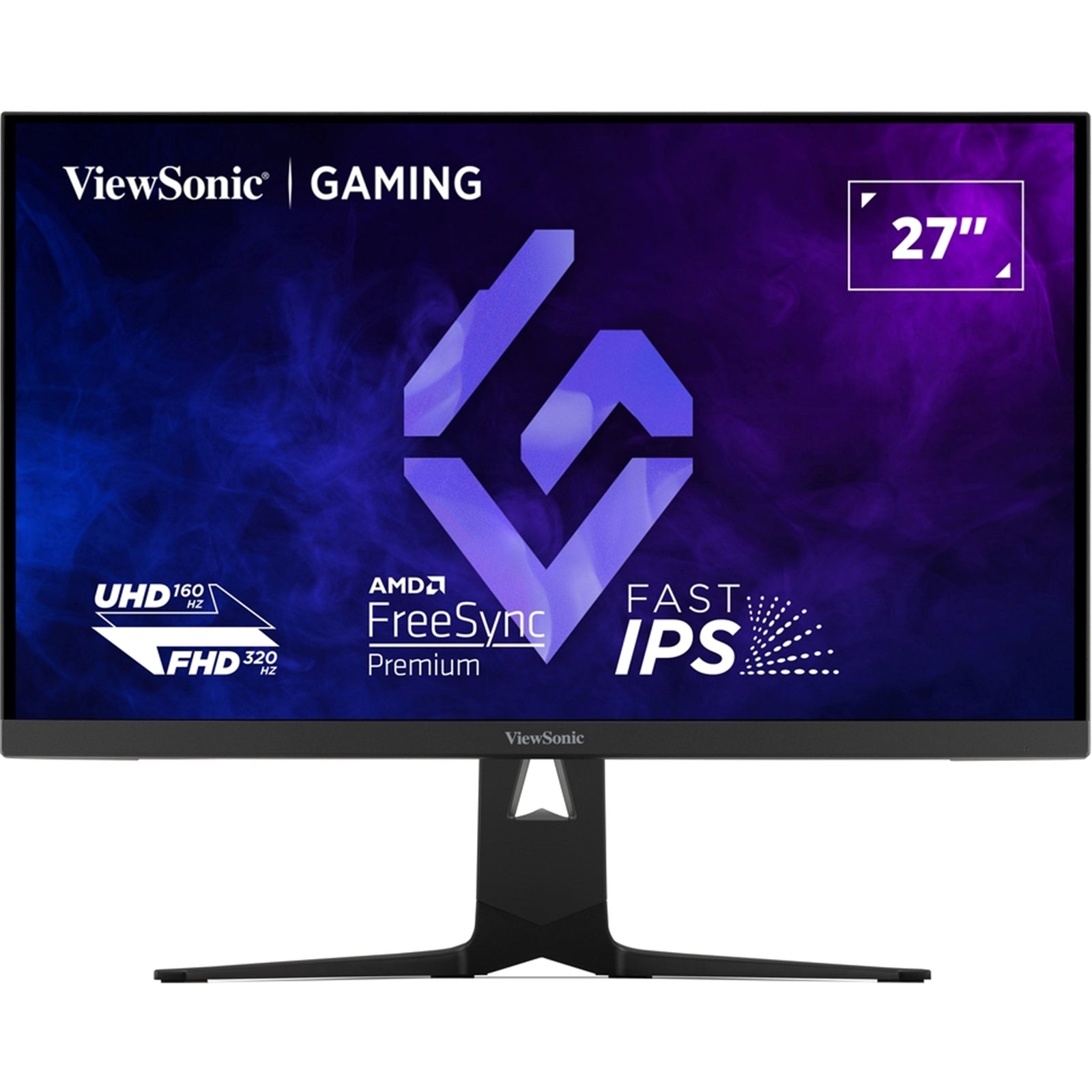 Viewsonic XG275D1-4K  27 Inch Dual Mode 4K IPS Gaming Monitor, 0.5ms, 160Hz, HDMI, DisplayPort, Freesync, Height Adjustable, Swivel, Speakers, VESA